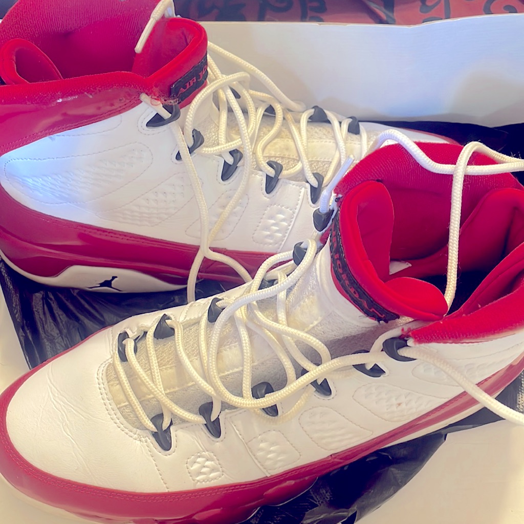 Jordan 9 Retro White Gym Red